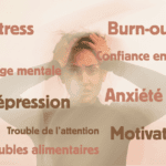 une femme se tient la tête et es au bord de la crise de nerf